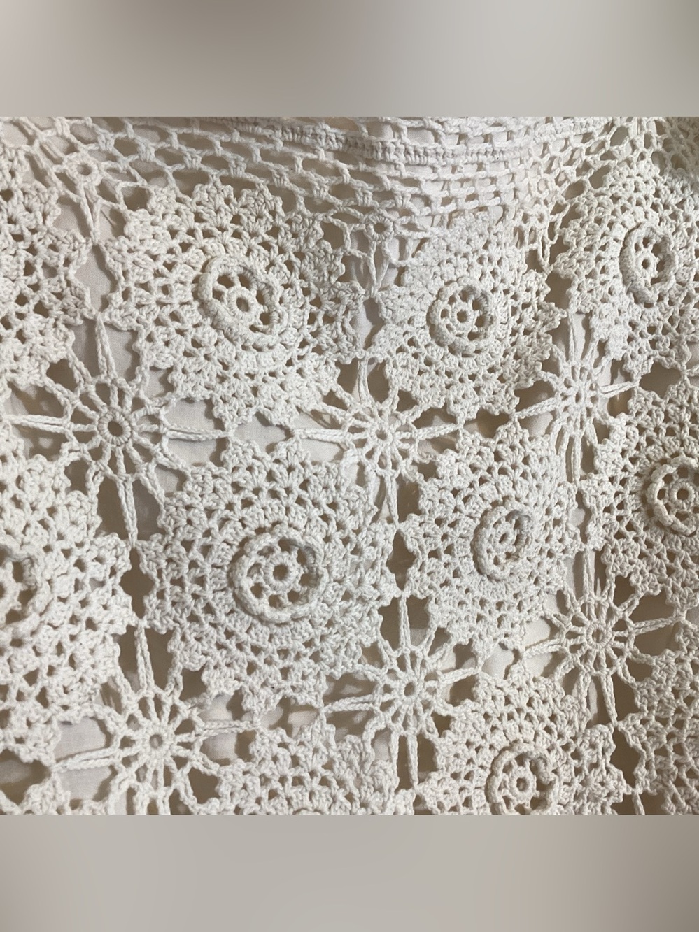 Crochet Cotton Pillowcase Scallop Edge Standard 18x26 - Picture 3 of 7